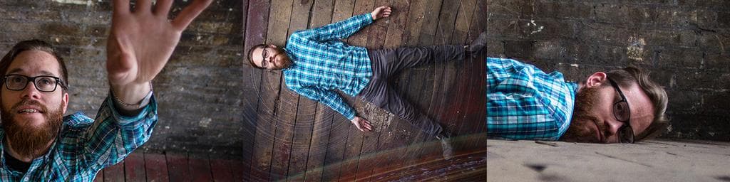 Some photographs of Damon looking like a fucking hipster lying on the floor